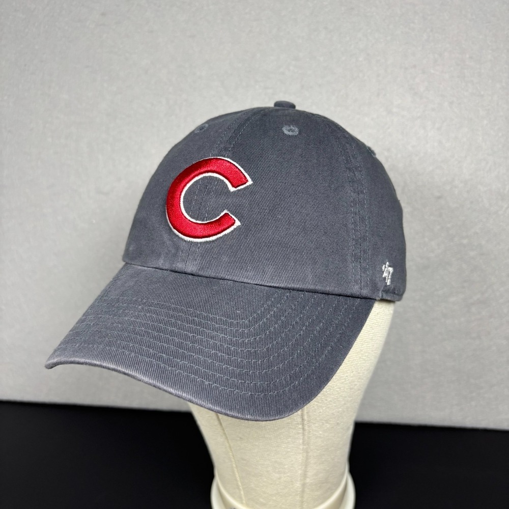 Chicago Cubs C Logo Navy 47' Clean Up Adjustable Hat Baseball Cap MLB Unisex